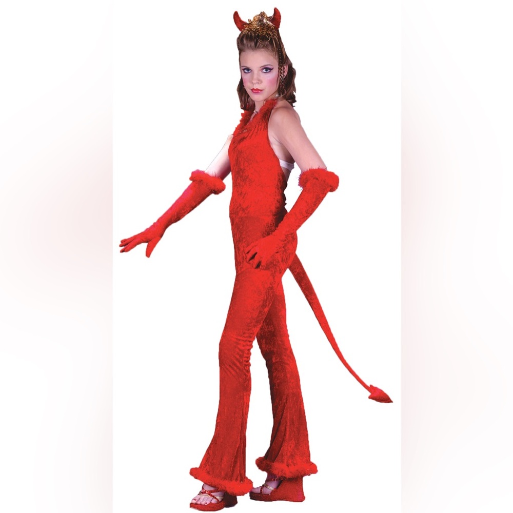 🔥 Devilish Devil Teen Velvet Collection Costume 🔥